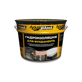 AquaMast (18кг) мастика битумная Фундамент 36 шт/уп