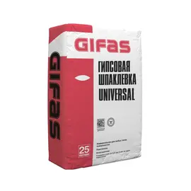 GIFAS Шпаклевка гипсовая UNIVERSAL, 25 кг/49 шт