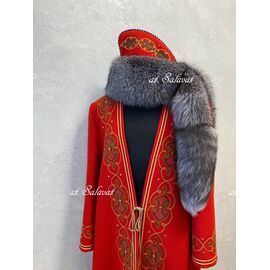 Башкирский национальный костюм "Елян + шапка "Салават". Национальный халат Зелян и шапка бурек