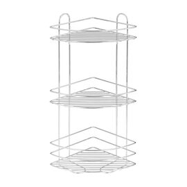 Полка угловая лидер 23,4х23,4х58,5 см., цвет хром