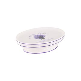 Мыльница Lavender, 9,5х12,7х3,5 см., цвет белый и фиолетовый