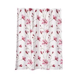Занавеска (штора) Liseron для ванной комнаты тканевая 180х200 см., цвет розовый