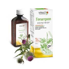 Vitauct, Гепатроп (защита и питание печени), Премиум,  раствор, 250 мл