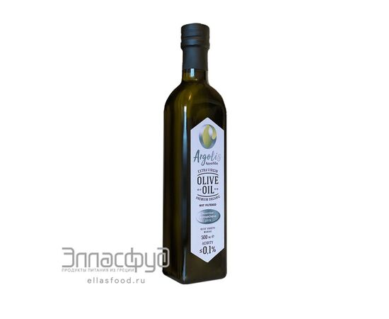 ARGOLIS, масло оливковое Premium Organic, нефильтрованное, кислотность 0,1-0,3%