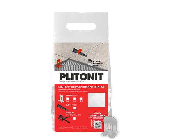 PLITONIT зажим SVP-PROFI, 1,4 мм, 100шт/уп(24 пак. в кор.)