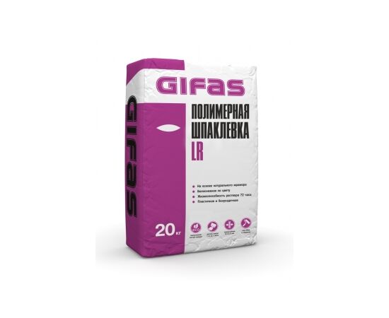 GIFAS Шпаклевка полимерная LR , 20 кг/56 шт