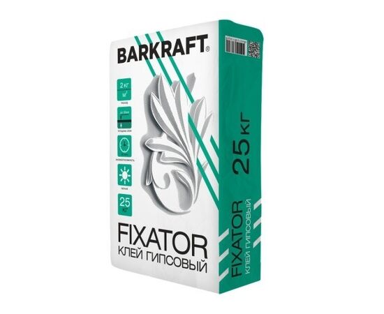 Клей гипсовый BARKRAFT FIXATOR 25кг (56шт поддон)