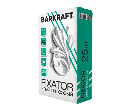 Клей гипсовый BARKRAFT FIXATOR 25кг (56шт поддон)