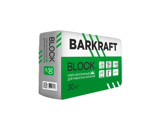 Клей для блоков BARKRAFT BLOCK 30кг (48шт/под)