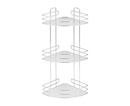 Полка угловая 21,8х21,8х56,6 см., цвет хром