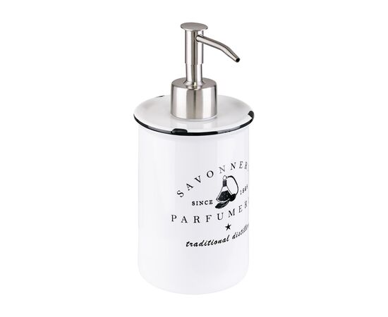 Дозатор для жидкого мыла Parfumer, 8х8х18 см., цвет белый