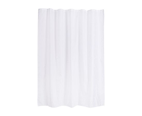 Занавеска (штора) Silence для ванной комнаты тканевая 180х200 см., цвет белый
