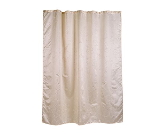 Занавеска (штора) Reath для ванной комнаты тканевая 180х200 см., цвет бежевый