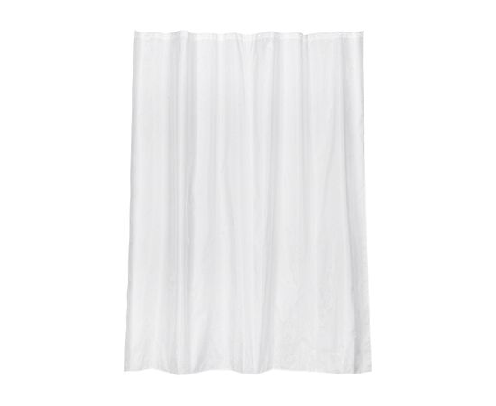 Занавеска (штора) Paisley для ванной комнаты тканевая 180х200 см., цвет белый