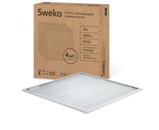 Светильник светодиодный Sweko SLP-U20 36W 595*595 6500К PRISM